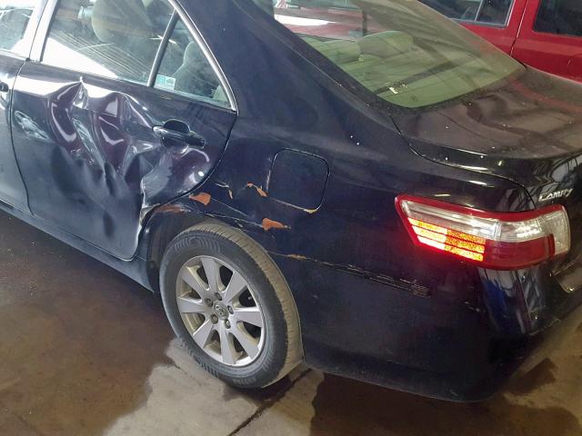 4T1BB46K88U035310 - 2008 TOYOTA CAMRY HYBR BLACK photo 9