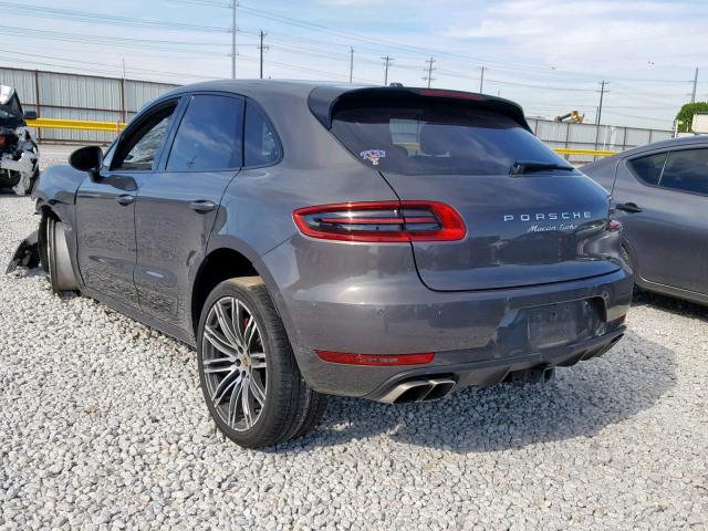 WP1AF2A50FLB93958 - 2015 PORSCHE MACAN TURB GRAY photo 3