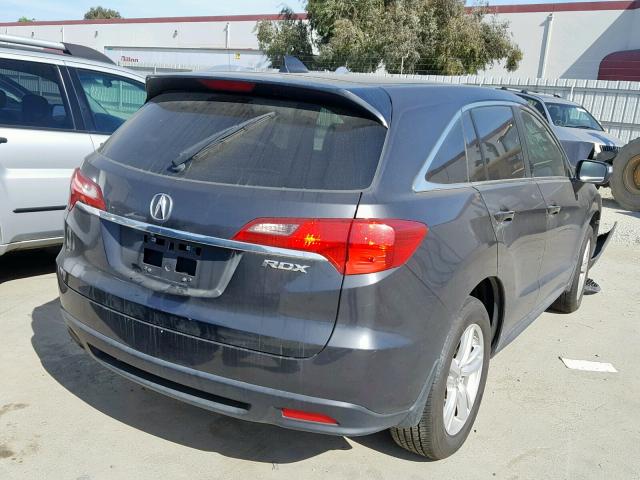 5J8TB3H53EL003362 - 2014 ACURA RDX TECHNO GRAY photo 4