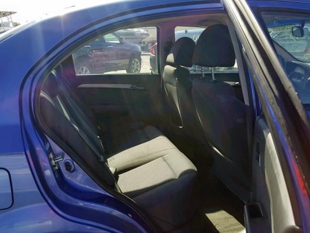 KL1TD56E09B614511 - 2009 CHEVROLET AVEO LS BLUE photo 6