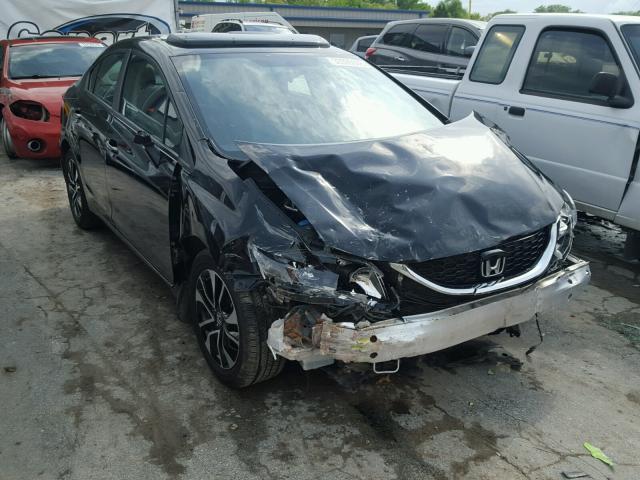 19XFB2F90DE005766 - 2013 HONDA CIVIC EXL BLACK photo 1