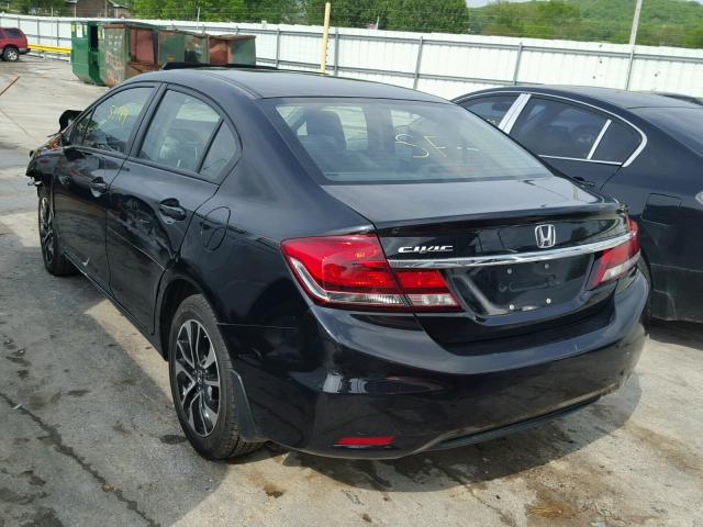 19XFB2F90DE005766 - 2013 HONDA CIVIC EXL BLACK photo 3