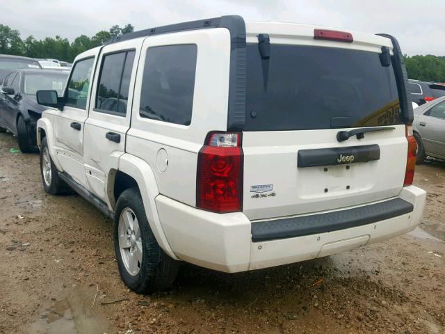1J8HG48K26C346126 - 2006 JEEP COMMANDER WHITE photo 3