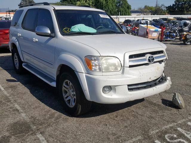 5TDBT48AX7S279257 - 2007 TOYOTA SEQUOIA LI WHITE photo 1