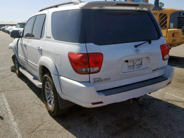 5TDBT48AX7S279257 - 2007 TOYOTA SEQUOIA LI WHITE photo 3