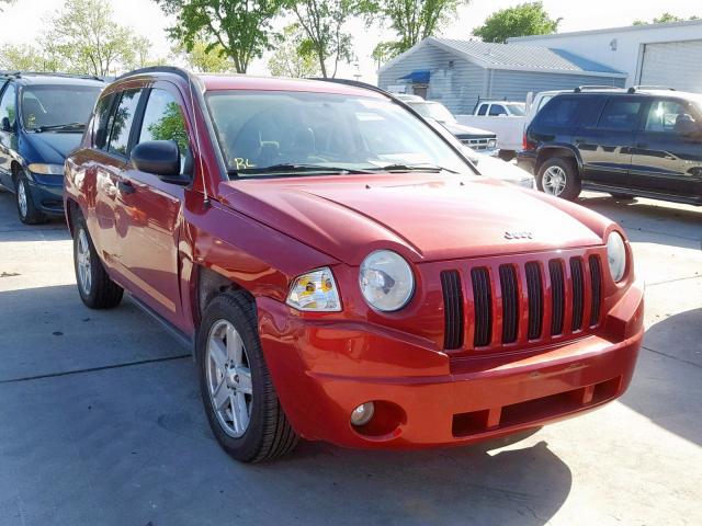 1J8FT47W47D118731 - 2007 JEEP COMPASS RED photo 1