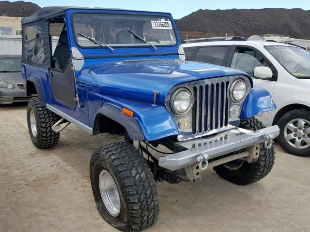 1JCCM88E7BT062740 - 1981 JEEP SCRAMBLER BLUE photo 1