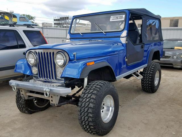 1JCCM88E7BT062740 - 1981 JEEP SCRAMBLER BLUE photo 2