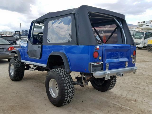 1JCCM88E7BT062740 - 1981 JEEP SCRAMBLER BLUE photo 3