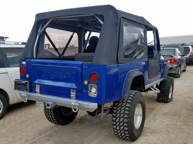 1JCCM88E7BT062740 - 1981 JEEP SCRAMBLER BLUE photo 4