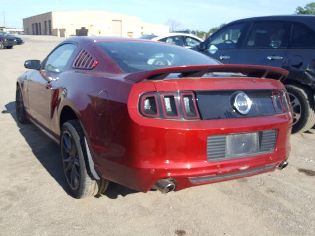 1ZVBP8CF9E5237144 - 2014 FORD MUSTANG GT RED photo 3