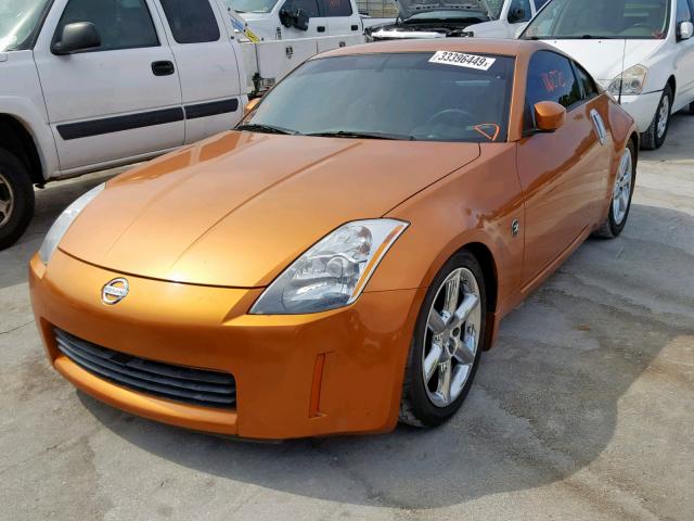 JN1AZ34E33T005555 - 2003 NISSAN 350Z COUPE ORANGE photo 2