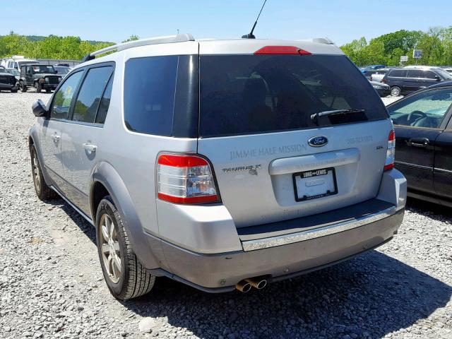 1FMDK02W39GA03505 - 2009 FORD TAURUS X S SILVER photo 3