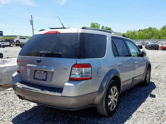 1FMDK02W39GA03505 - 2009 FORD TAURUS X S SILVER photo 4