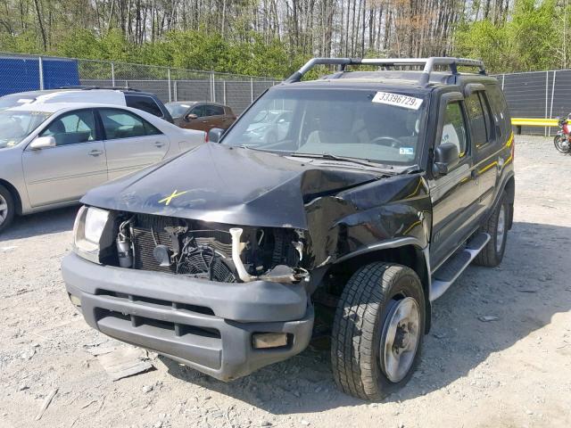 5N1ED28Y71C534897 - 2001 NISSAN XTERRA XE BLACK photo 2