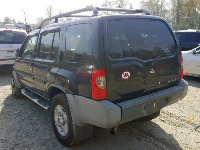 5N1ED28Y71C534897 - 2001 NISSAN XTERRA XE BLACK photo 3