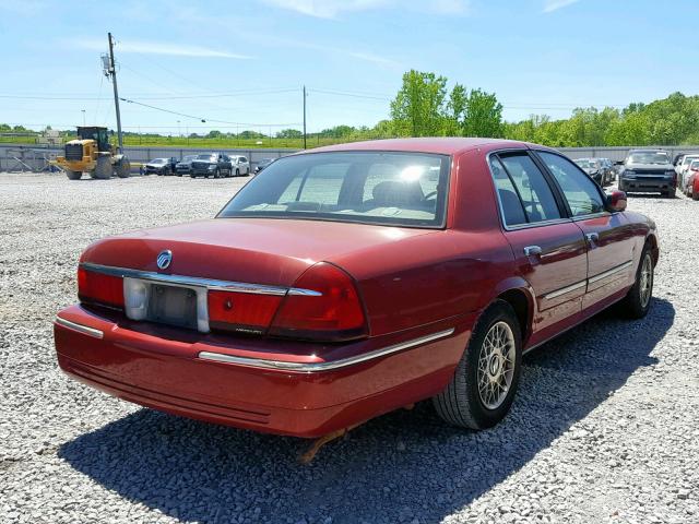 2MEFM74W3YX613294 - 2000 MERCURY GRAND MARQ RED photo 4