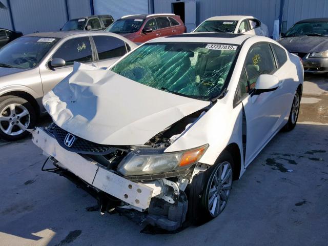 2HGFG3B12CH536236 - 2012 HONDA CIVIC EXL WHITE photo 2