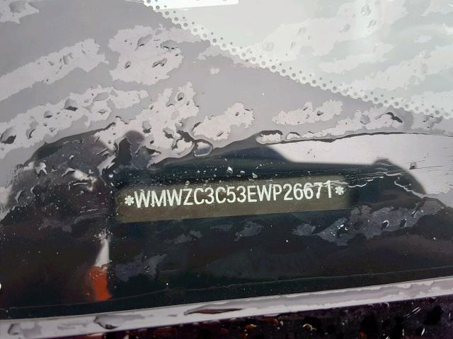 WMWZC3C53EWP26671 - 2014 MINI COOPER S C CHARCOAL photo 10