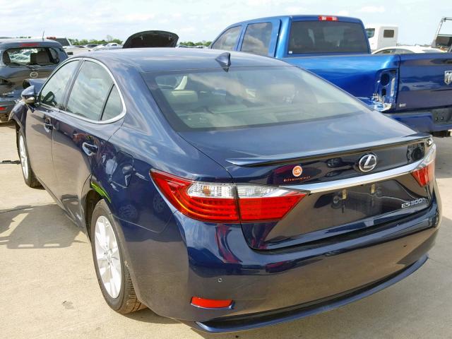 JTHBW1GG0F2079648 - 2015 LEXUS ES 300H BLUE photo 3