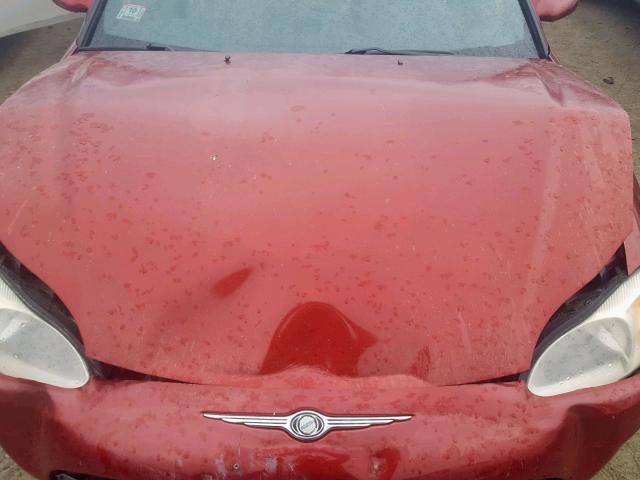 4C3AG52H61E028943 - 2001 CHRYSLER SEBRING LX RED photo 7