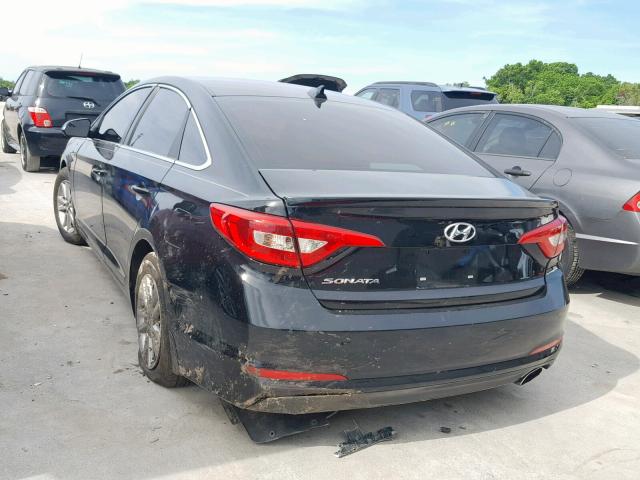 5NPE24AF4GH430847 - 2016 HYUNDAI SONATA SE BLACK photo 3