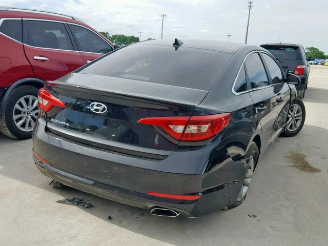 5NPE24AF4GH430847 - 2016 HYUNDAI SONATA SE BLACK photo 4