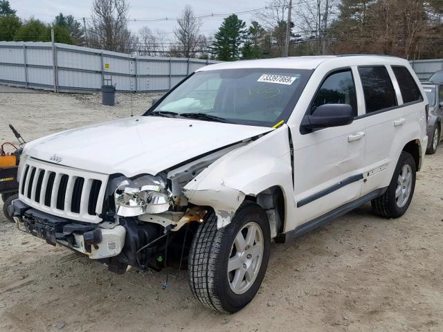 1J8GR48K98C206289 - 2008 JEEP GRAND CHER WHITE photo 2