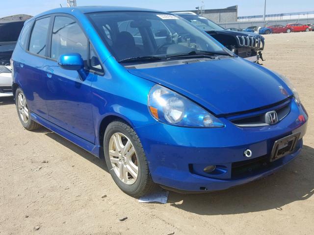 JHMGD38647S019113 - 2007 HONDA FIT S BLUE photo 1