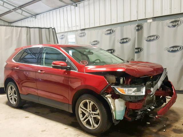 2FMPK3K87GBB42203 - 2016 FORD EDGE TITAN BURGUNDY photo 1