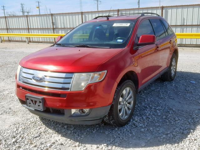 2FMDK3JC1ABA56501 - 2010 FORD EDGE SEL RED photo 2