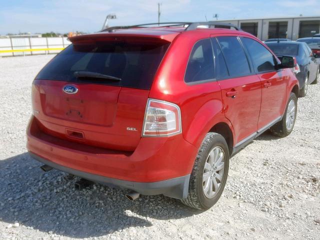 2FMDK3JC1ABA56501 - 2010 FORD EDGE SEL RED photo 4