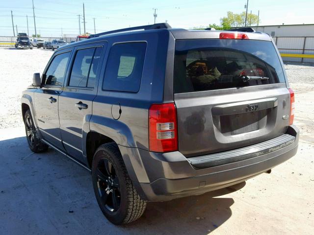 1C4NJPBA1ED819178 - 2014 JEEP PATRIOT SP GRAY photo 3