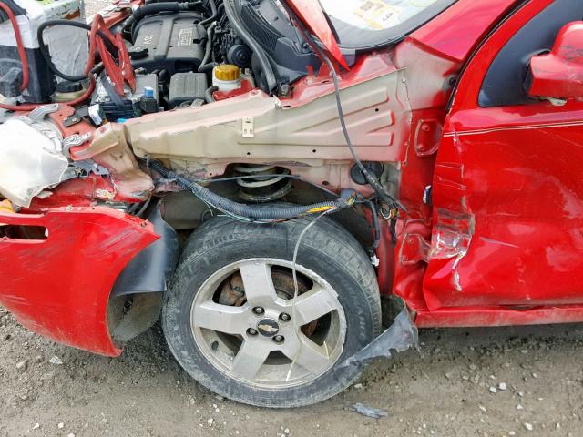 KL1TG66656B666119 - 2006 CHEVROLET AVEO LT RED photo 9