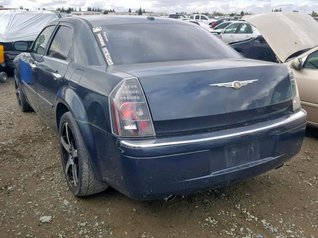 2C3KA63H87H835087 - 2007 CHRYSLER 300C BLUE photo 3