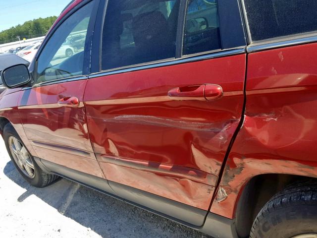 2A4GM68436R649071 - 2006 CHRYSLER PACIFICA T RED photo 9