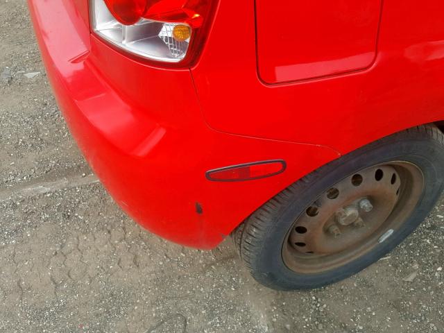 KL1TD66617B710241 - 2007 CHEVROLET AVEO BASE Қызыл фото 9