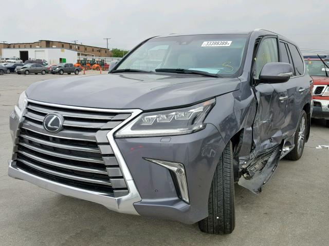 JTJHY7AXXH4226886 - 2017 LEXUS LX 570 GRAY photo 2