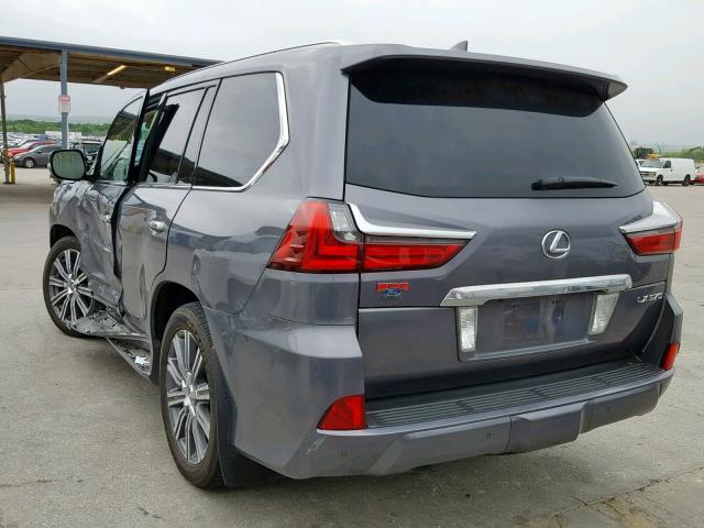 JTJHY7AXXH4226886 - 2017 LEXUS LX 570 GRAY photo 3