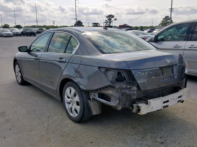 JHMCP26828C001712 - 2008 HONDA ACCORD EXL GRAY photo 3