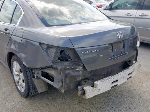 JHMCP26828C001712 - 2008 HONDA ACCORD EXL GRAY photo 9