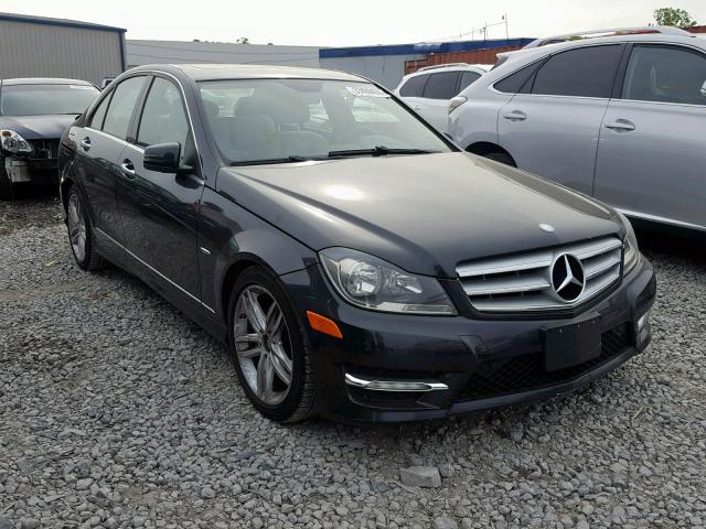 WDDGF4HB1CR221218 - 2012 MERCEDES-BENZ C 250 BLACK photo 1