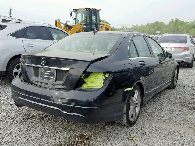 WDDGF4HB1CR221218 - 2012 MERCEDES-BENZ C 250 BLACK photo 4