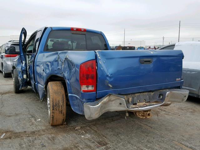 3D7KR28C95G757027 - 2005 DODGE RAM 2500 S ლურჯი ფოტო 3