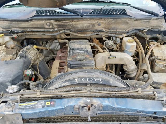 3D7KR28C95G757027 - 2005 DODGE RAM 2500 S ლურჯი ფოტო 7