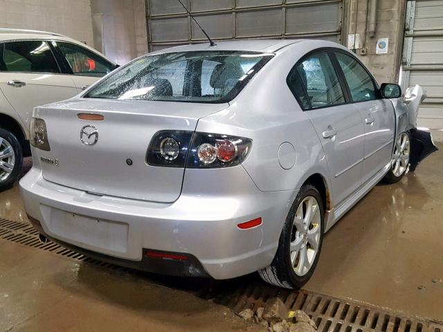 JM1BK323381790797 - 2008 MAZDA 3 S SILVER photo 4