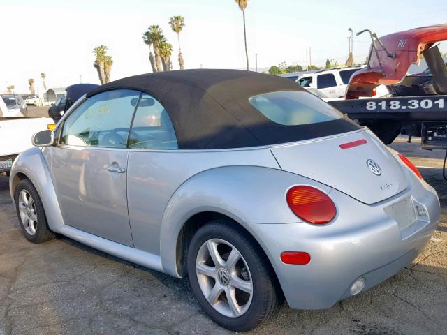 3VWCD21YX4M301828 - 2004 VOLKSWAGEN NEW BEETLE Silber Foto 3