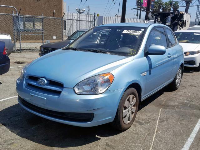 KMHCM3ACXAU161750 - 2010 HYUNDAI ACCENT BLU BLUE photo 2