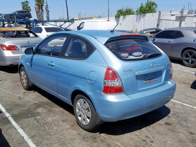 KMHCM3ACXAU161750 - 2010 HYUNDAI ACCENT BLU BLUE photo 3