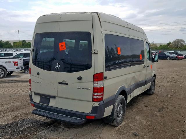 WDZPE7DD7GP280751 - 2016 MERCEDES-BENZ SPRINTER 2 CREAM photo 4